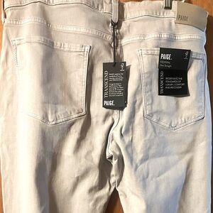 Paige Federal Slim Straight. Men pants. Vintage Crushed iris. NWT